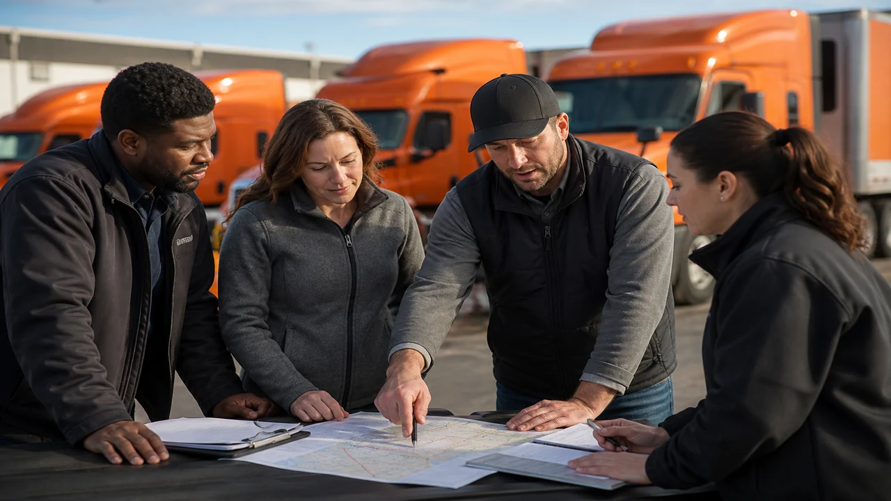 Apps Like Schneider FreightPower inspired truck booking app preview