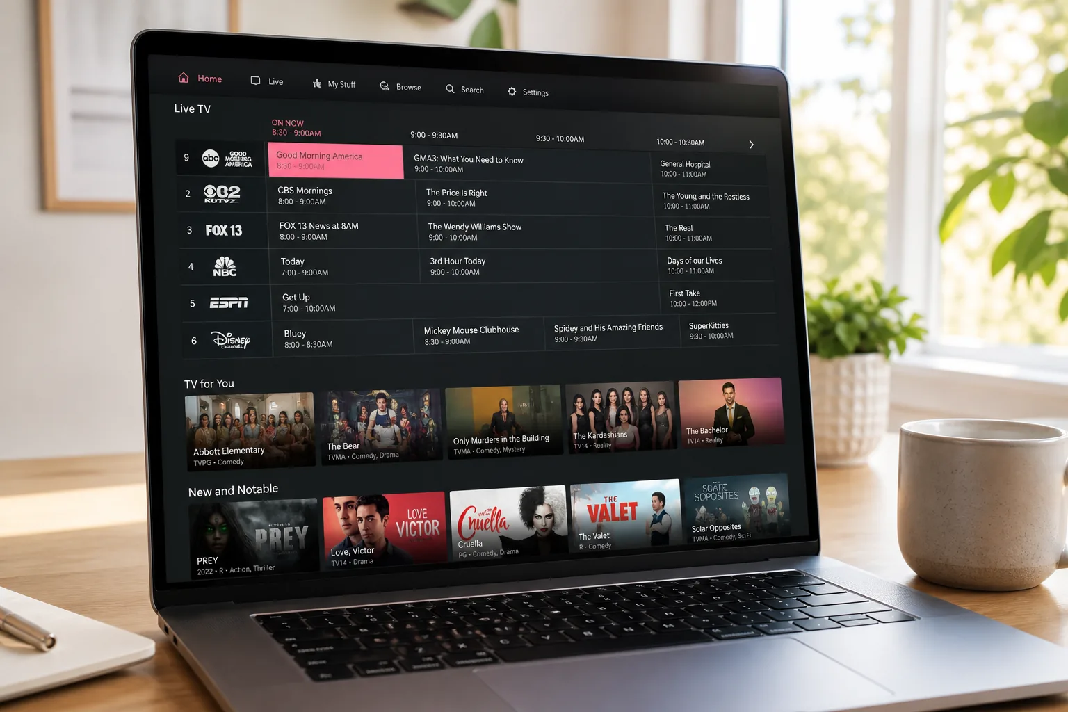 Hulu inspired video streaming app preview
